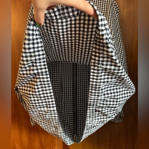 EUC Vintage CJ Banks Black & White Gingham Check Cotton Jacket | Women’s Plus 2X - Picture 5 of 16